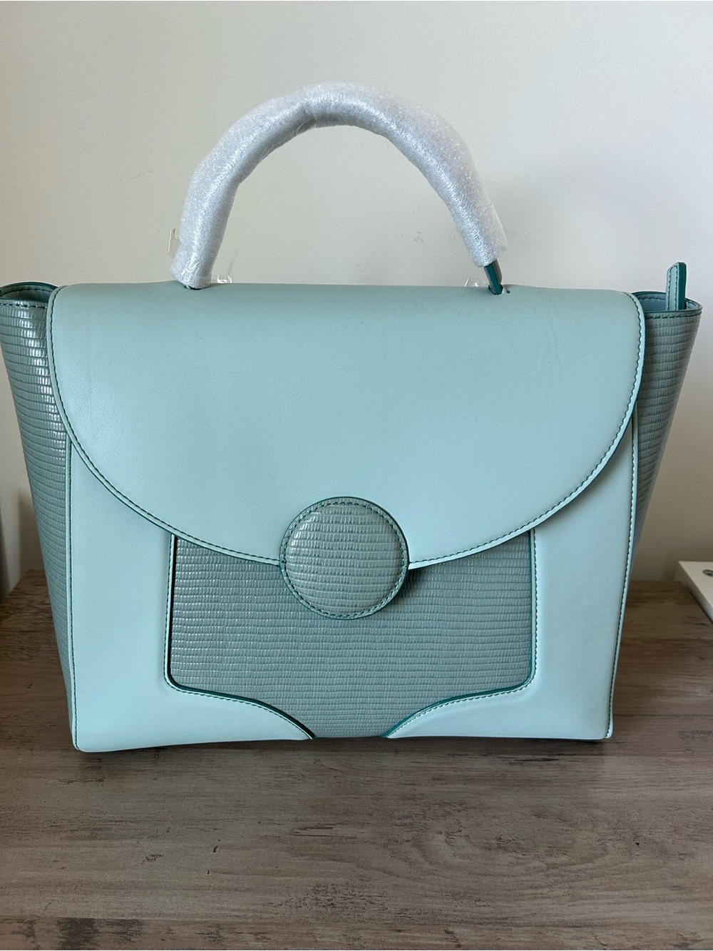 NEW Create and Cultivate Jaclyn Bag in Pistachio Croc Convertible Bag